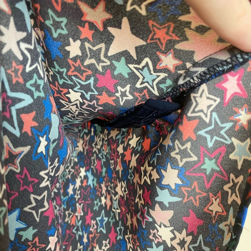 EEUC J. Crew Kaleidoscope Star One Shoulder Blouse - Picture 9 of 10